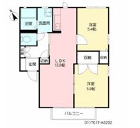 パークディアス Aの間取り画像