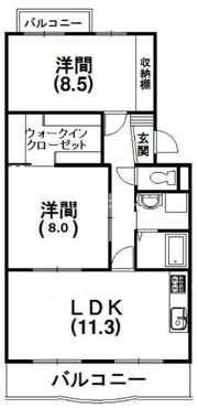 ピアンテ四ツ池の間取り画像