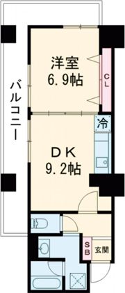セントラル堺東の間取り画像