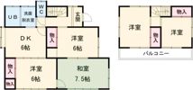 長野貸家の間取り画像