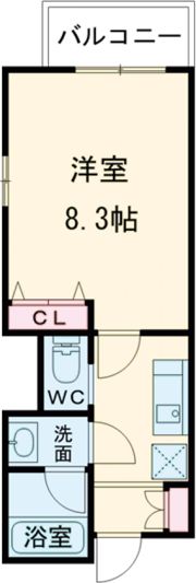 ヒルズ川端の間取り画像