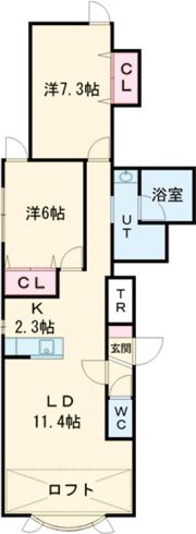 フローレスAの間取り画像