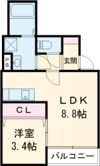 カーサコリーナ折尾の間取り画像