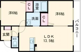 クレストパレスの間取り画像