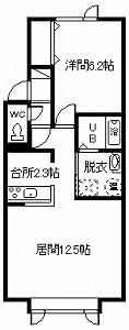 コーポハピネスⅥの間取り画像