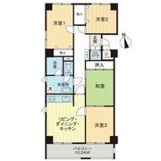 ライオンズマンション虹ヶ丘の間取り画像