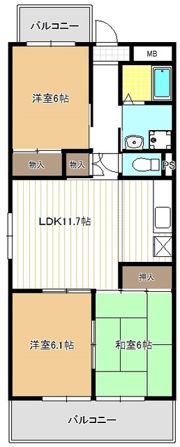 キリンハウスの間取り画像