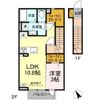クレストパーク Bの間取り画像