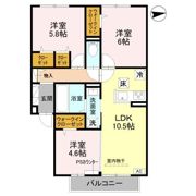 アーバングレイスの間取り画像
