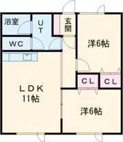 リラハイツ白樺の間取り画像