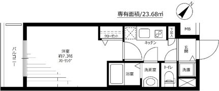 グランド・ガーラ新横浜Southの間取り画像