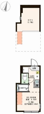 ティアラ新川崎の間取り画像