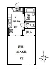 クレスト岸町の間取り画像