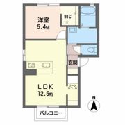 コーポサツキAの間取り画像