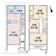 (仮称)クーボ名西一丁目の間取り画像