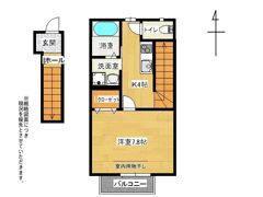 リトスメラン咲田Ⅲの間取り画像