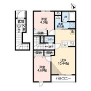 リーブルファイン栗橋駅Ⅱの間取り画像