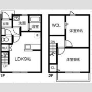 Maisonette land 竹鼻Bの間取り画像