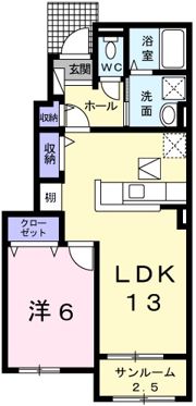 メゾン ド ボヌールの間取り画像