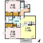 プランドール Bの間取り画像
