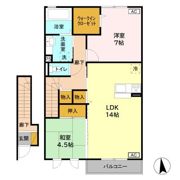 ロイヤルガーデン Dの間取り画像