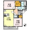 インペリアル池之宮の間取り画像