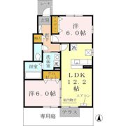 セゾン アザレ B棟の間取り画像