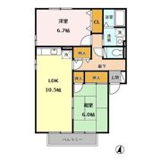 ロイヤルガーデン白岩 B・C棟 B棟の間取り画像