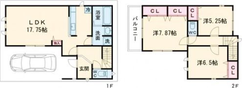 明石市魚住町西岡part6の間取り画像