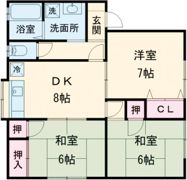コーポひのでの間取り画像