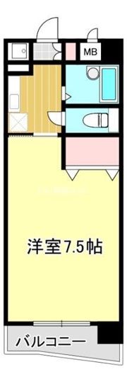 メトロノーム中島の間取り画像