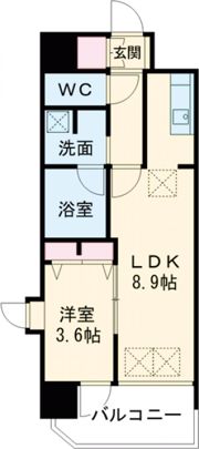 NORTH VILLAGE 伍番館の間取り画像