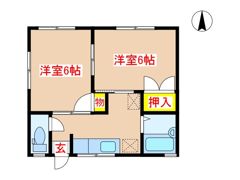 ガーデンプレイス住吉Dの間取り画像