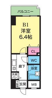 YKハイツ西明石の間取り画像
