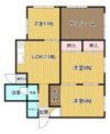 小船越町貸一戸建の間取り画像