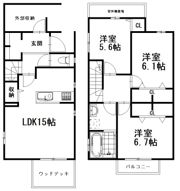 仮）布橋新築 A棟の間取り画像