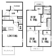 仮）布橋新築 A棟の間取り画像