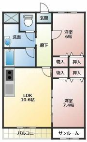 クレスト・フォルム上冨居の間取り画像