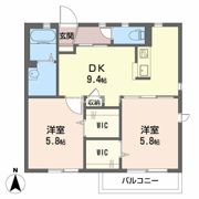 OKADA HOUSE Bの間取り画像
