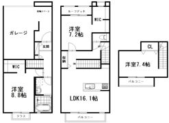 仮）布橋新築 B棟の間取り画像