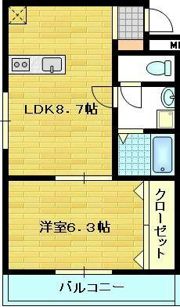 シャルレ12番館の間取り画像
