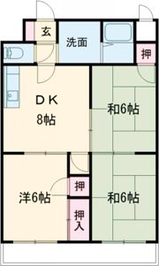 アベニュー黒崎の間取り画像
