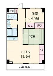 サンハイツ大和第2の間取り画像