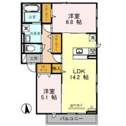 Charmant 北長尾の間取り画像