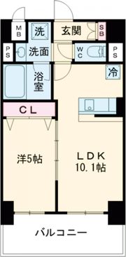 ラフィネ北花田の間取り画像