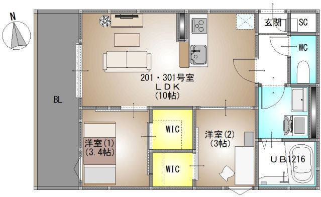 間取図
