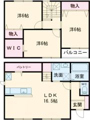 テラスヴェール中山の間取り画像