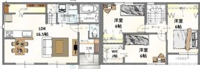 テラスヴェール中山の間取り画像