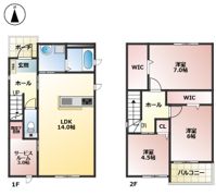 千音寺3－2105－2KODATEXⅤ－Cの間取り画像