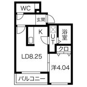 Enchantee医大前(アンシャンテ)の間取り画像